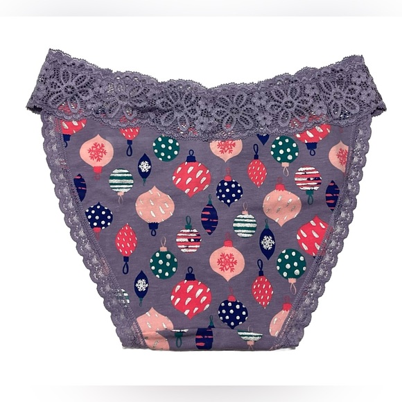 New SO Intimates cotton and lace bikini panties size S Daybreak Ornament - Picture 2 of 2
